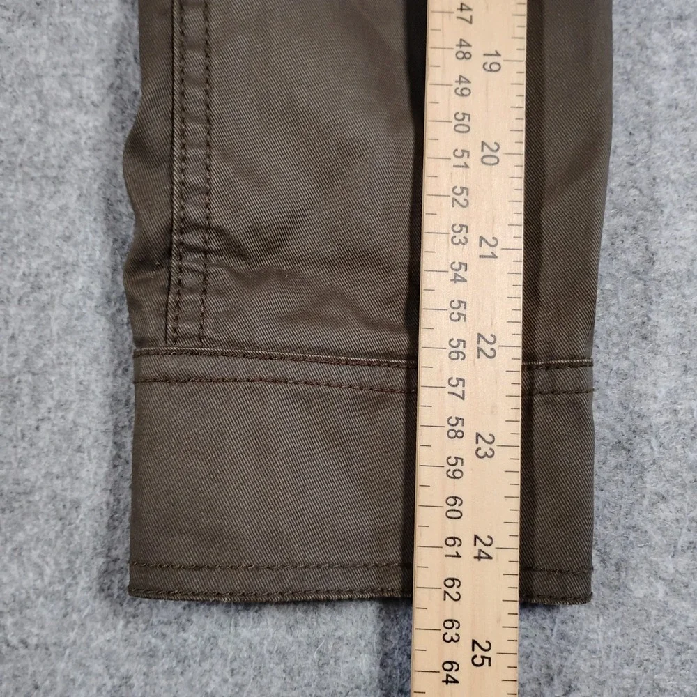 J.Crew Downtown Field Jacket Womens Medium Mossy Brown Waxed Utility Coat 19034